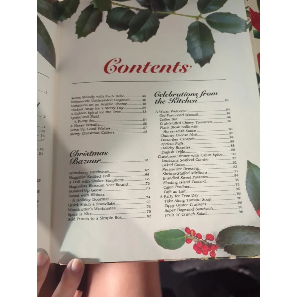 H3 Christmas with Southern‎ Living 1986 Nancy Fitzpatrick Hardcover recipes cook